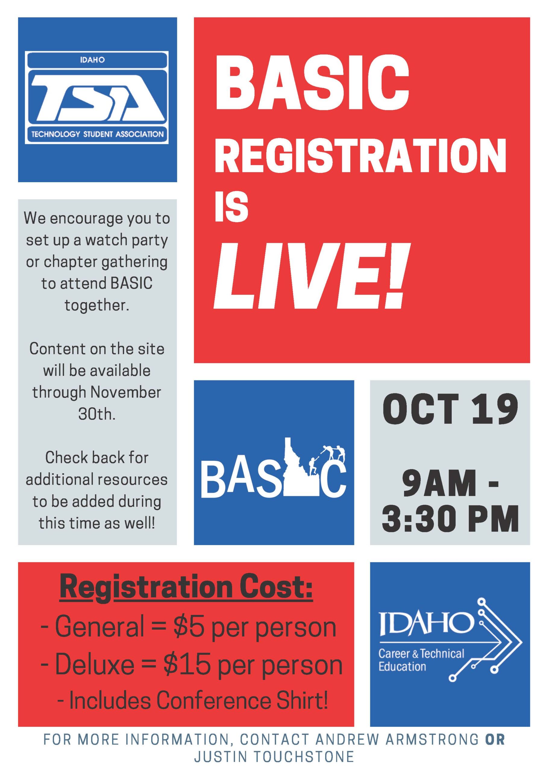 BASIC 2020 Registration Flyer BASIC 2020 Registration Flyer
